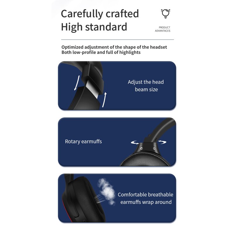 Foldable TWS Gaming Headset Manufacturer - OEM/ODM On-Ear Stereo HiFi Headset