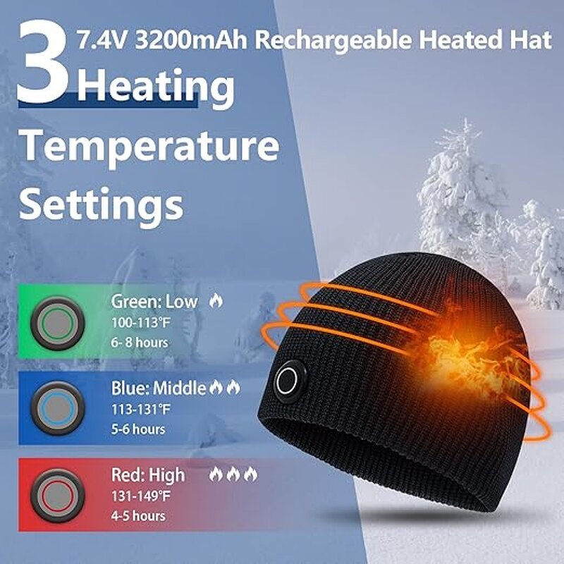 Electric Heated Hat Factory - OEM/ODM Battery Powered Ski Warmer Hat