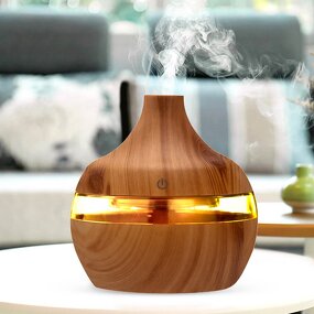 Ultrasonic Aroma Diffuser Factory - OEM/ODM 300ml Wood Grain Humidifier