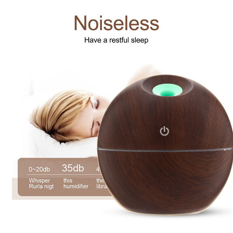 Portable Mist Diffuser Factory - OEM/ODM 130ml with LED Light Humidifier