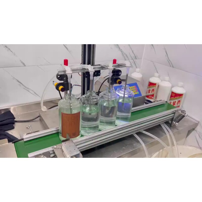 Liquid Filling Machine Factory - OEM Automatic 4 Nozzles Stainless Steel