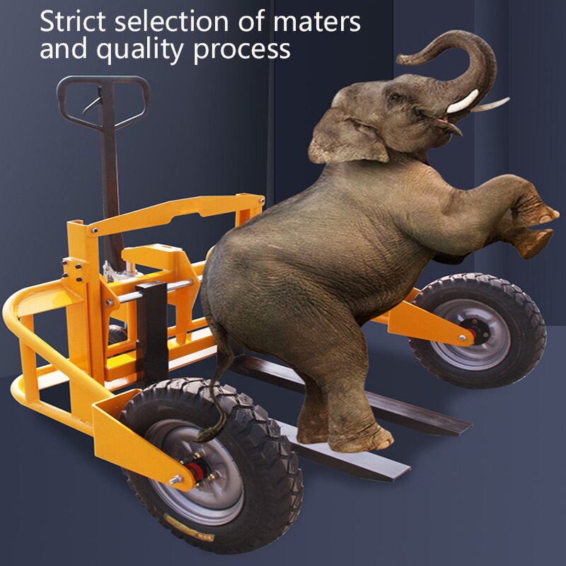 Manual Pallet Truck Manufacturer - Wholesale 1000KG Adjustable Forks Solid Wheels