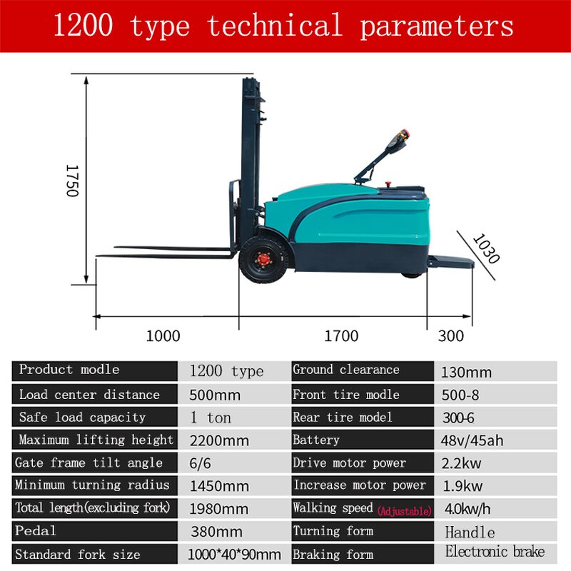 Electric Forklift Factory - Wholesale 1 Ton 2 Ton 3 Ton Durable Mini