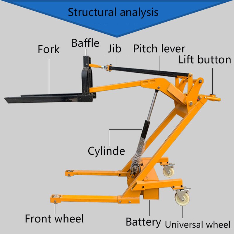 Electric Pallet Truck Factory - Wholesale 0.5Ton 800W Telescopic Hydraulic