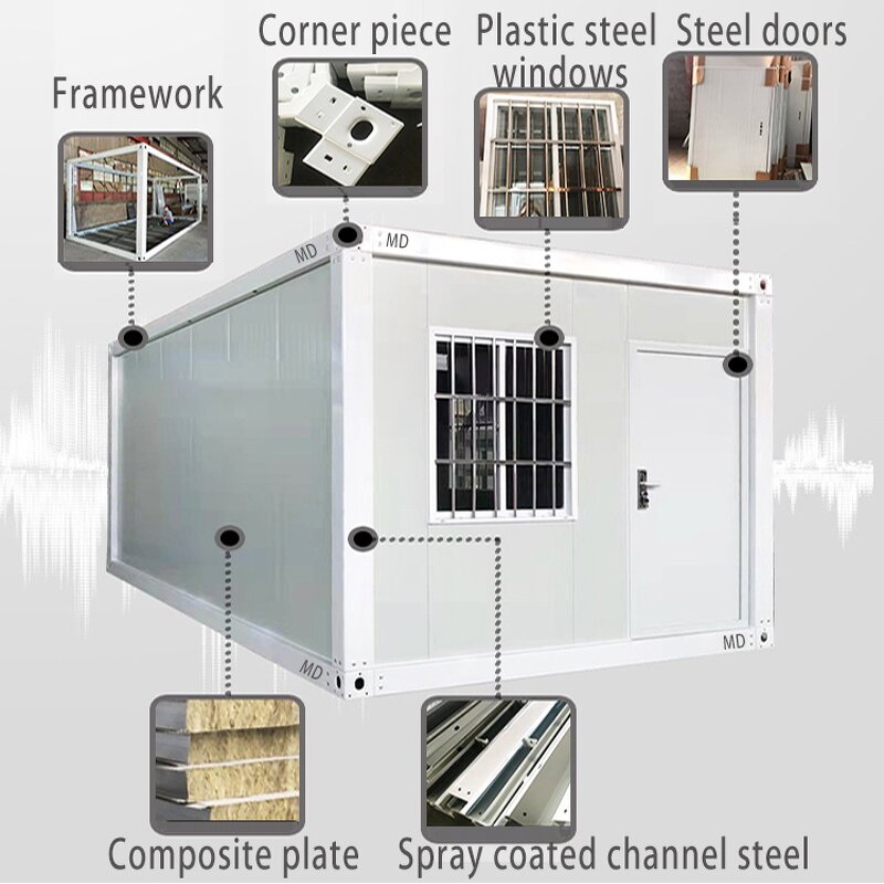 Container House Manufacturer - Wholesale Foldable Prefab Steel Sandwich Panel
