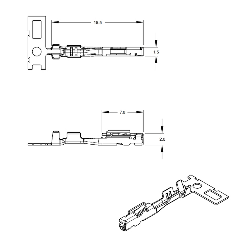 Connector Manufacturer - OEM 1123343-1 TH/.025 Female Male