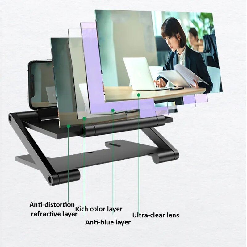 Screen Magnifier Manufacturer - OEM/ODM 10 Inch 3D Foldable for Mobile Phone