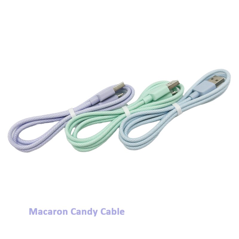 Braided USB Cable Manufacturer - OEM/ODM High Quality Macaroon Colorful Type C