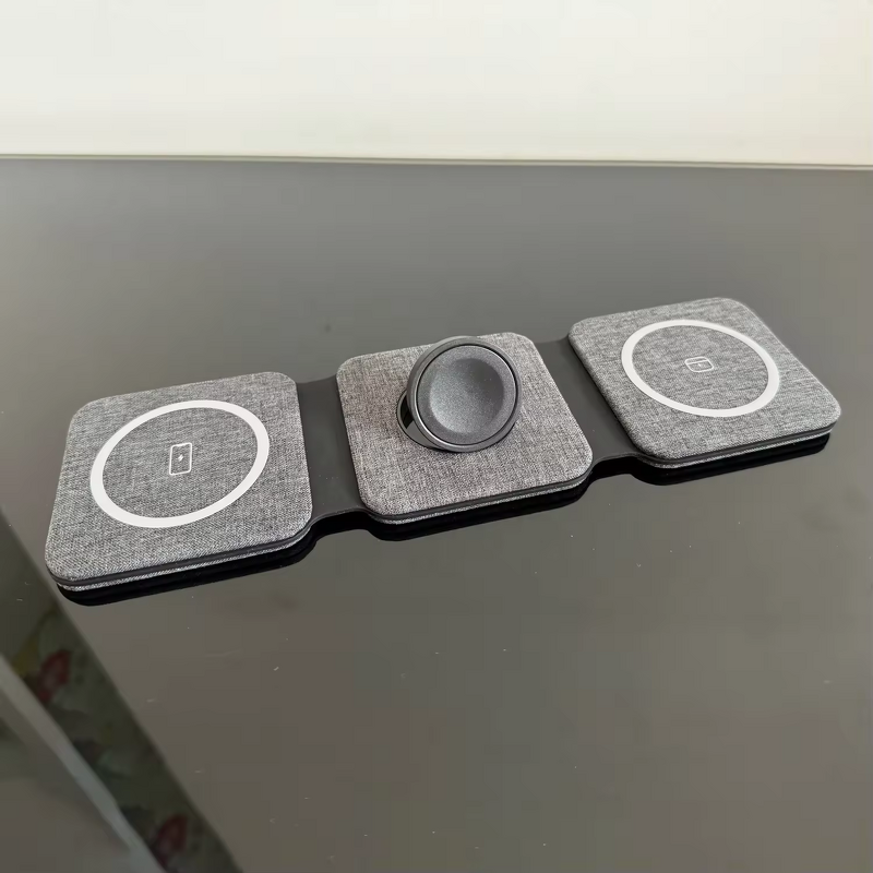 Foldable Wireless Charger Manufacturer - OEM/ODM 3 in 1 for Phone Watch Earphone