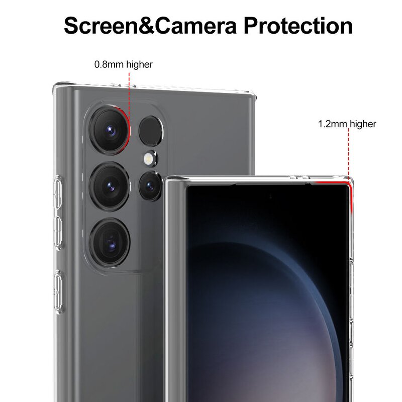 Phone Case Factory - OEM/ODM Hard PC Soft TPU Clear for Galaxy S24 Ultra