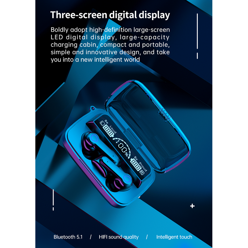 Wireless Earbuds Manufacturer - OEM/ODM m18 BT Gamer Light Voice Enabled Earbuds