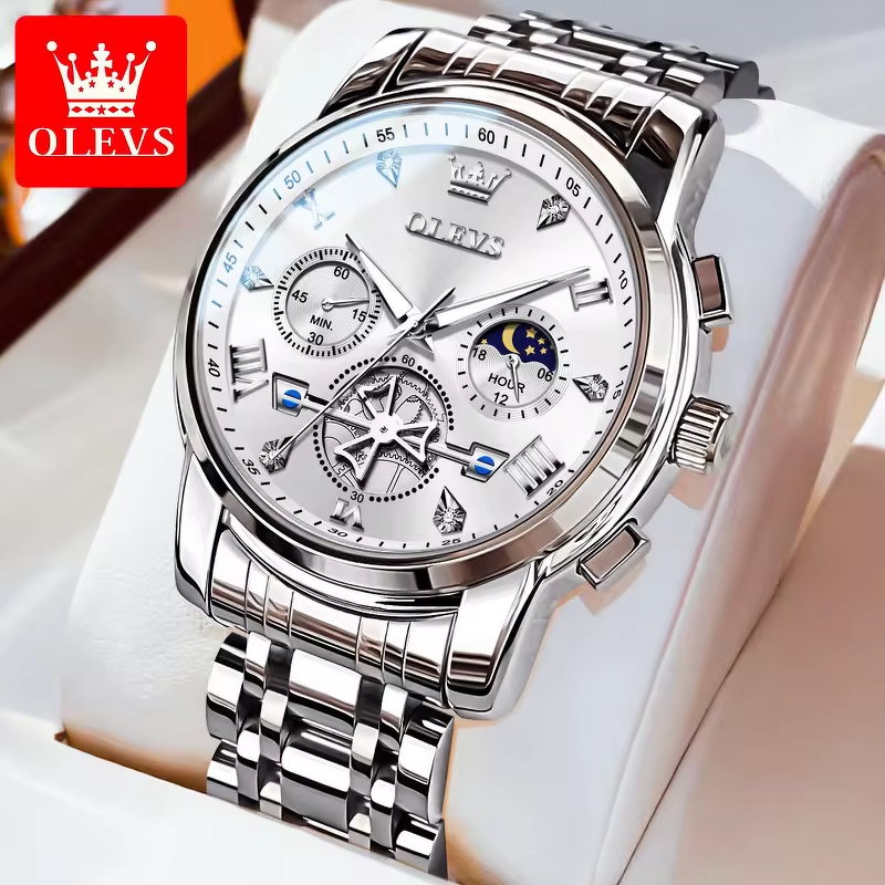 Quartz Watch Manufacturer - OEM/ODM OLEVS 2859 Business Men Multi-time Zone