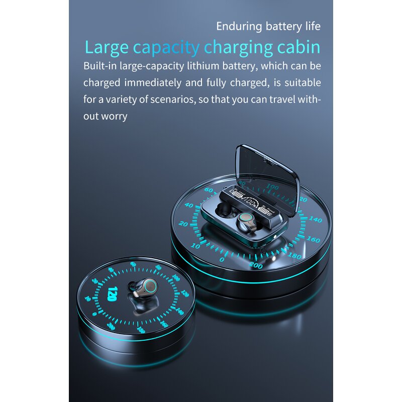 Noise Cancelling Earbuds Factory - OEM/ODM F9 Sport BT with Power Bank Display