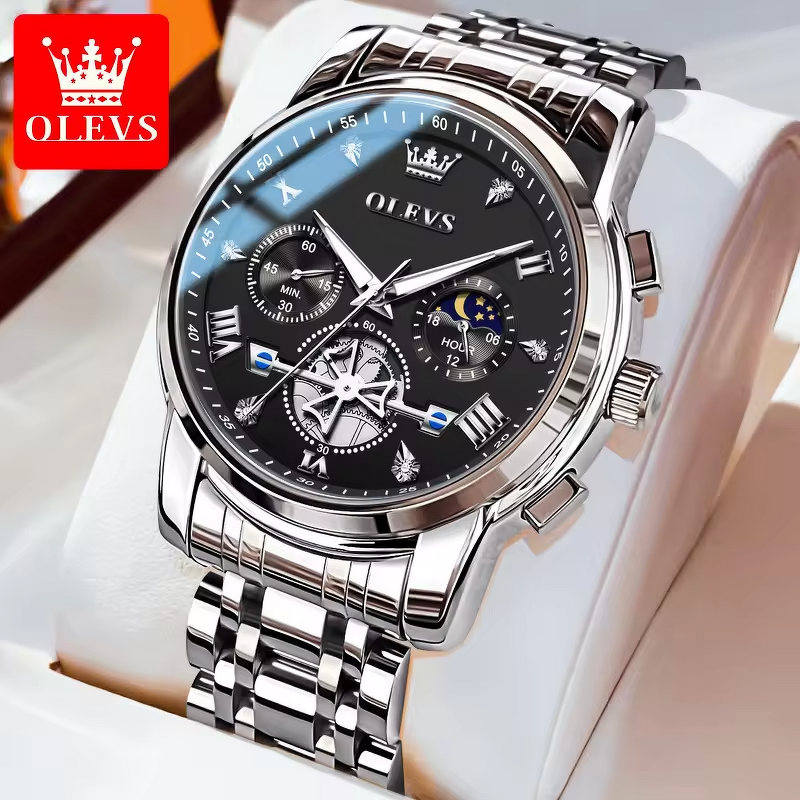 Quartz Watch Manufacturer - OEM/ODM OLEVS 2859 Business Men Multi-time Zone