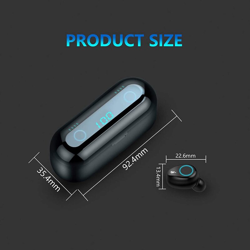 TWS Earphone Manufacturer - OEM/ODM M10 9D Touch Control LED Digital Display