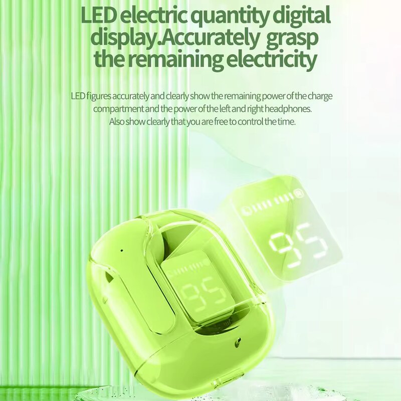 BT Earphones Manufacturer - OEM/ODM 5.3 Gaming Headphones LED Display TWS