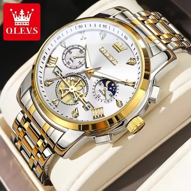 Watches Factory - OEM/ODM OLEVS 2856 Stainless Steel Gold Quartz Custom