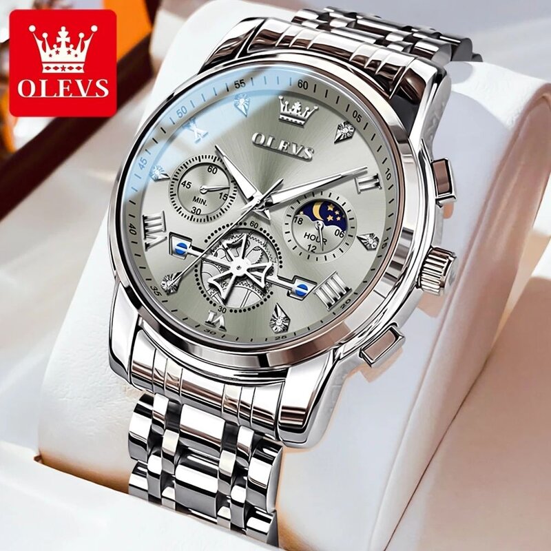 Quartz Watch Manufacturer - OEM/ODM OLEVS 2859 Business Men Multi-time Zone