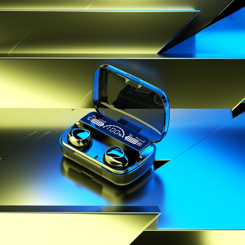 Wireless Headphones Factory - OEM/ODM M19 LED Display Noise Cancelling Earbuds