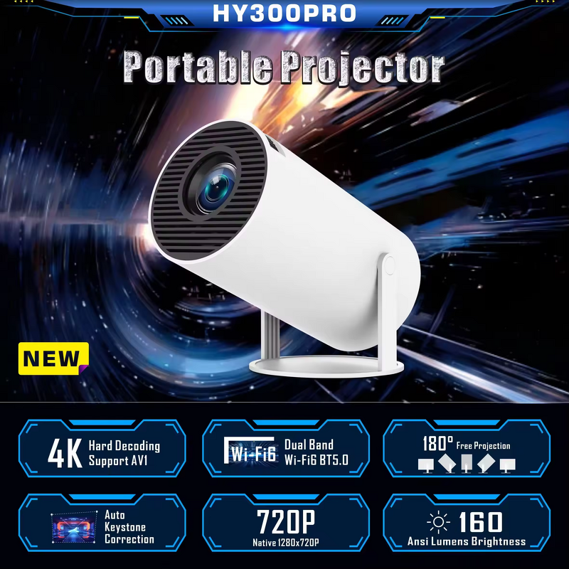 Pocket Projector Manufacturer - OEM/ODM HY300 Portable Android LCD Projector
