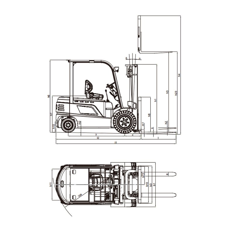 Electric Forklift Manufacturer - OEM 2.5Ton Lithium Battery Hydraulic