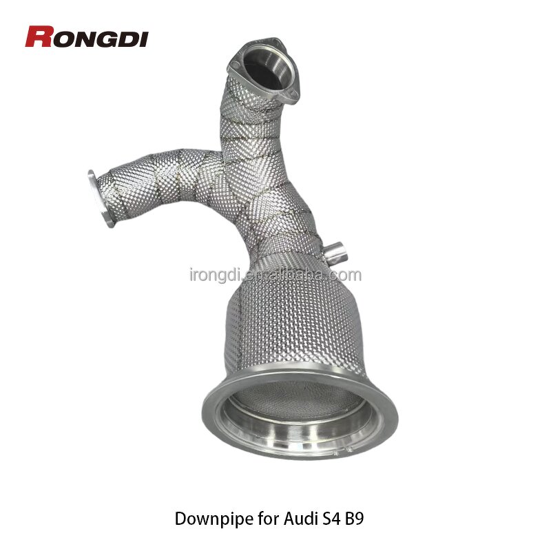 Downpipe Manufacturer - OEM Catted for Audi S4 B9 3.0T Heat Shield