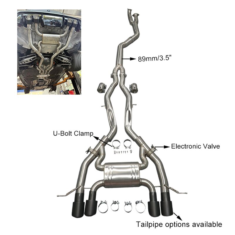 Catback Exhaust Manufacturer - OEM Valved for BMW G80 M3 G82 M4