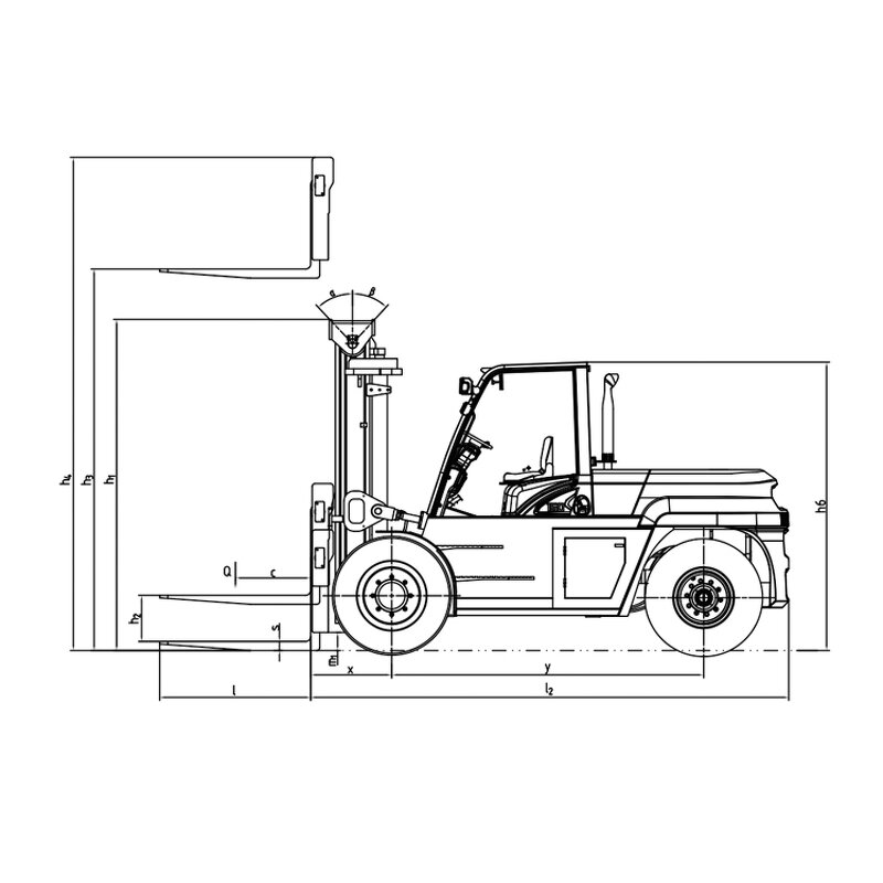 Diesel Forklift Factory - OEM 16 Ton Heavy Duty Rough Terrain