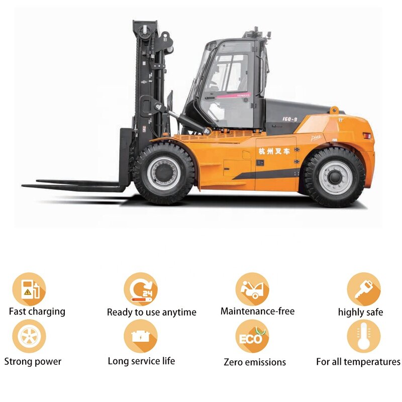 Diesel Forklift Manufacturer - OEM 16 Ton with Yuchai Engine Port