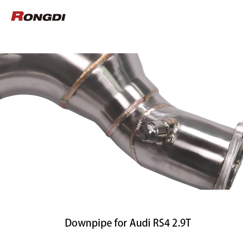 Downpipe Factory - OEM Brushed for Audi RS4 RS5 B9 2.9T