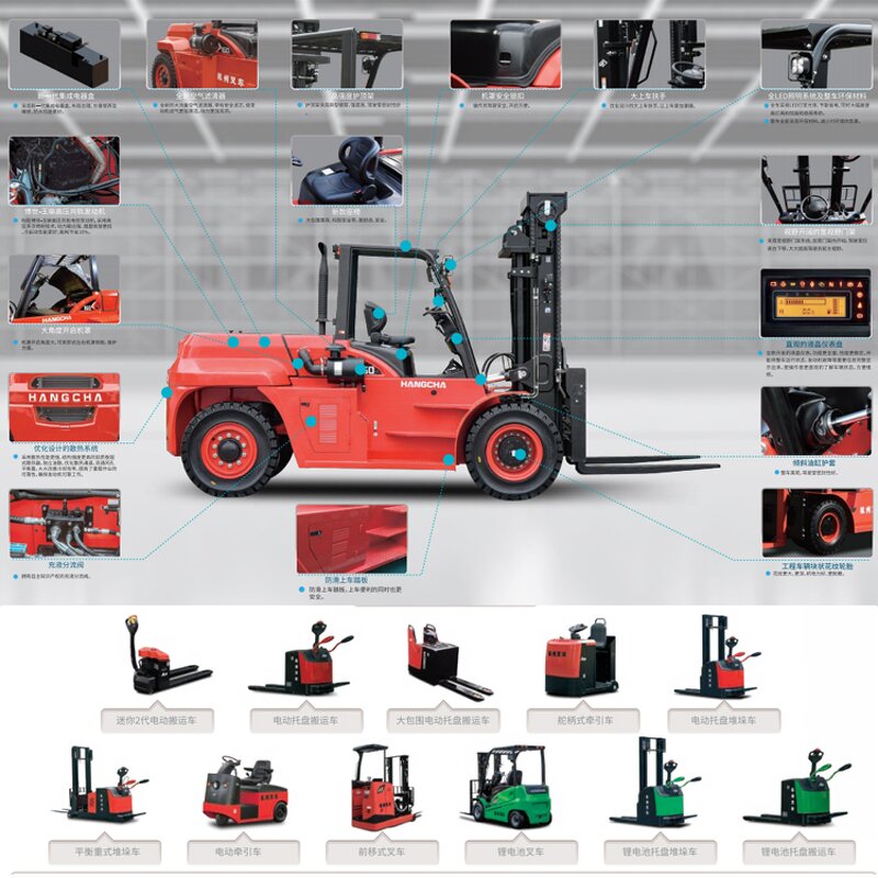 Diesel Forklift Manufacturer - OEM 14ton 16ton with Ac Heater