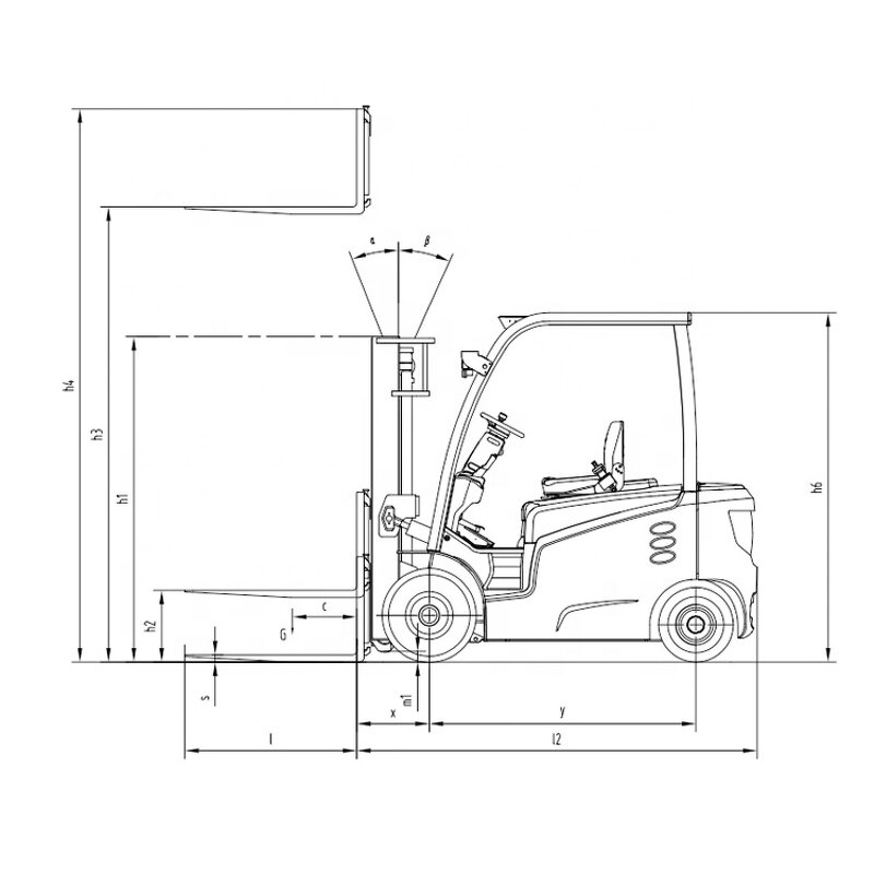 Electric Forklift Factory - OEM 2 Ton Lead-acid Counterbalance Compact