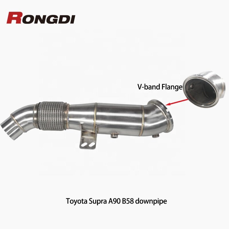 Downpipe Manufacturer - OEM High Flow Brushed for Toyota Supra A90