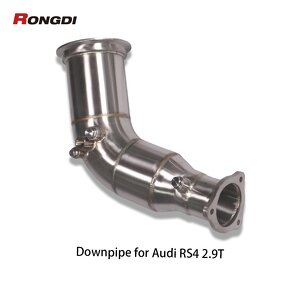Downpipe Factory - OEM Brushed for Audi RS4 RS5 B9 2.9T