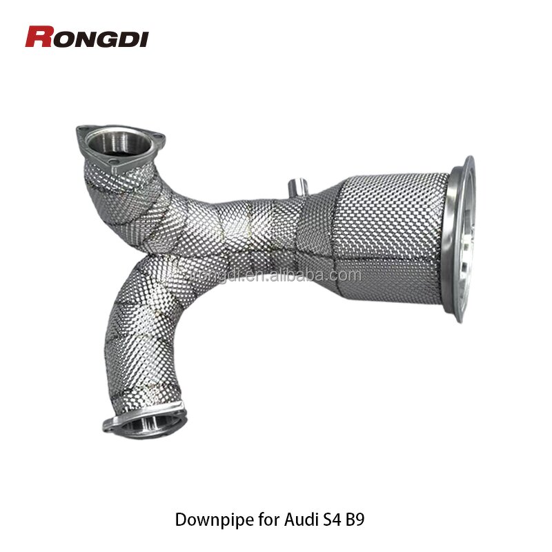 Downpipe Manufacturer - OEM Catted for Audi S4 B9 3.0T Heat Shield