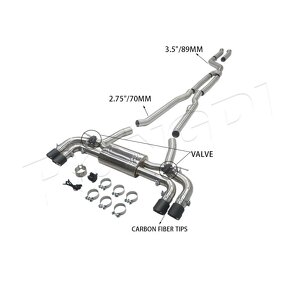 Catback Exhaust Factory - OEM for BMW 530 540 G30 Valvetronic