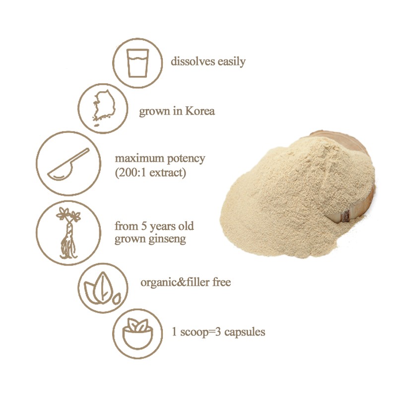 Health Care Panax Ginseng Root Extract Powder Ginsenoside 10% Salidroside