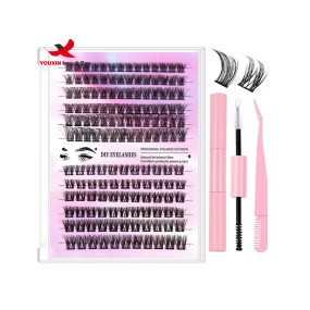 DIY Lash Kit Supplier - Bulk New Design Natural Segment Individual