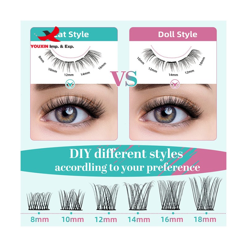 Lash Kit Factory - Bulk DIY Segment Cluster Natural Extensions