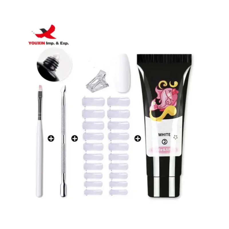 Nail Gel Kit Factory - Bulk Acrylic Gel with Brush Tips Crystal