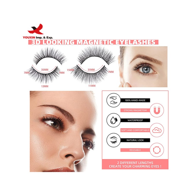 Magnetic Eyelashes Factory - OEM 10 Pairs Easy Use Long Lasting