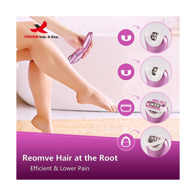 Electric Epilator Manufacturer - OEM Portable Cordless for Legs