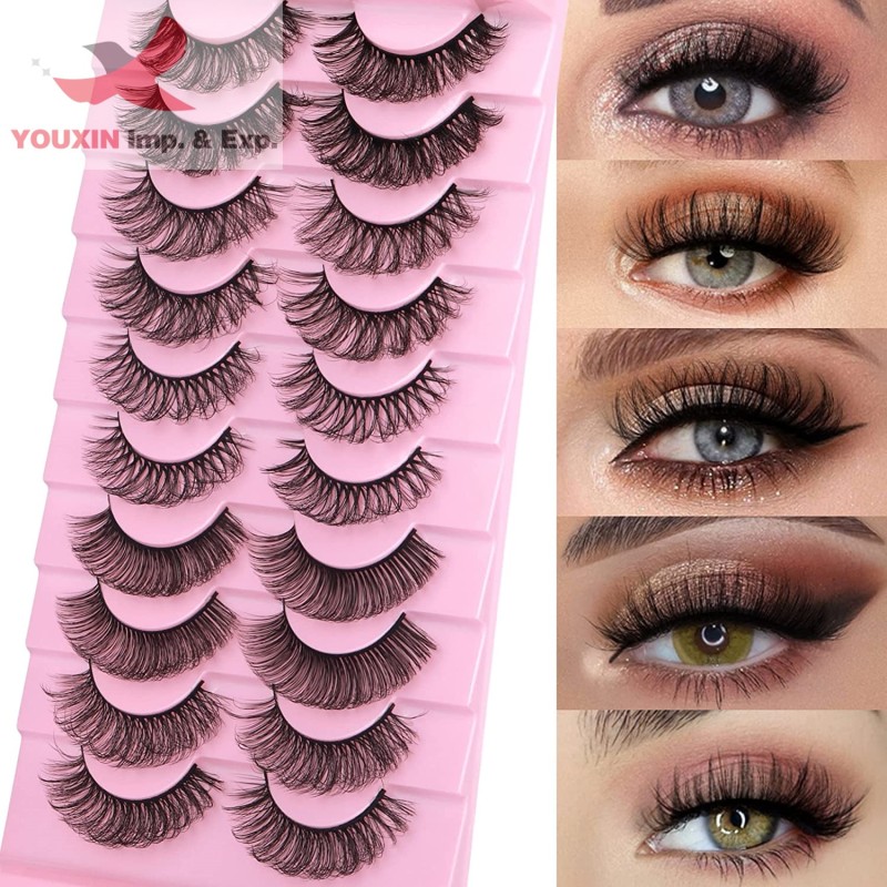 False Eyelashes Factory - OEM 2022 Hot Selling D Curl Wispy