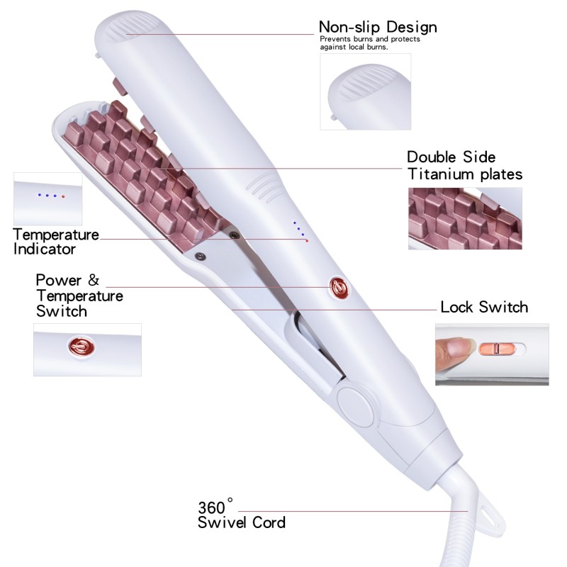 Ceramic Hair Iron Supplier - Bulk Professional PTC Heater Corn Perm