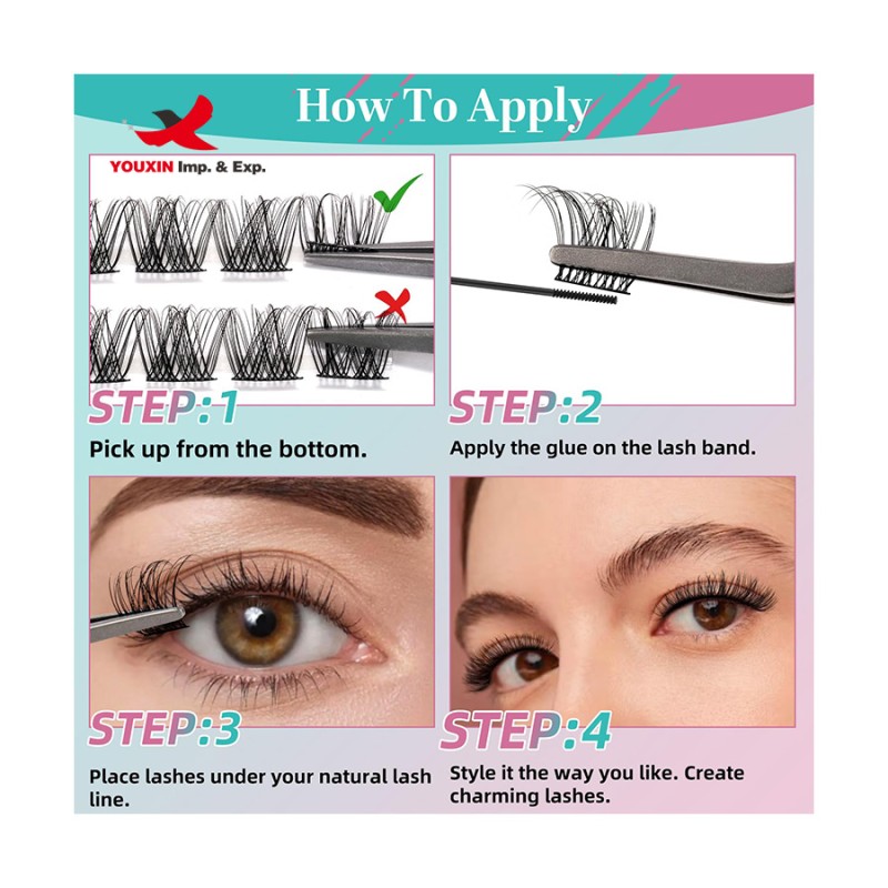 Lash Kit Factory - Bulk DIY Segment Cluster Natural Extensions