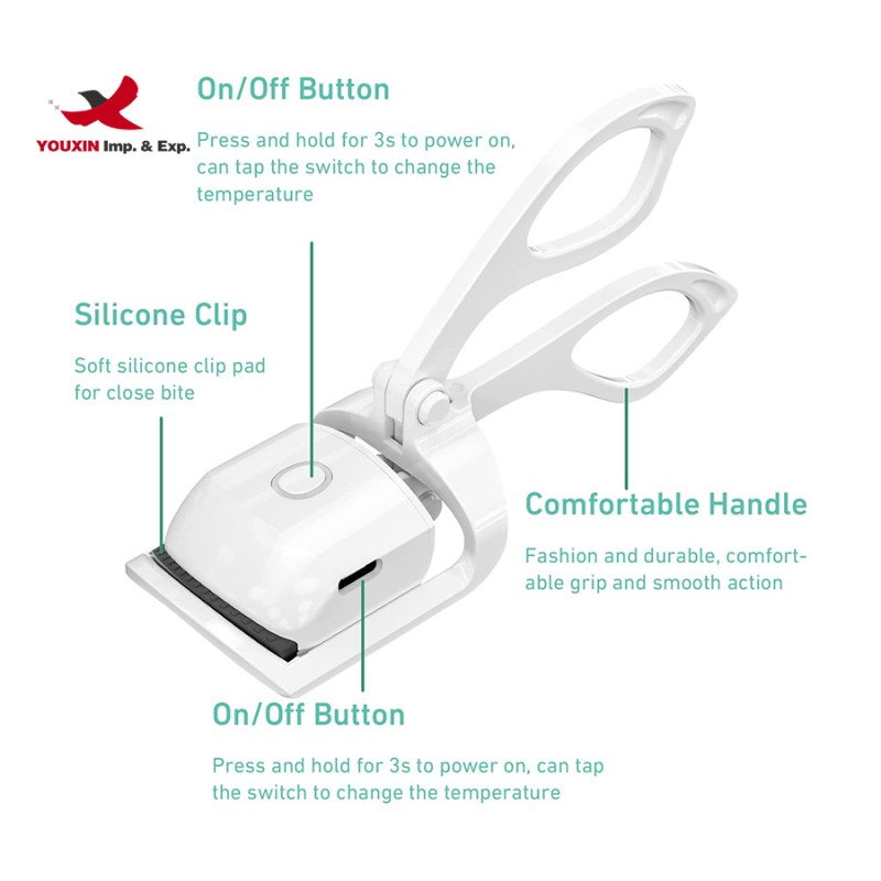Eyelash Curler Factory - OEM Rechargeable Heated Perm Clip Makeup