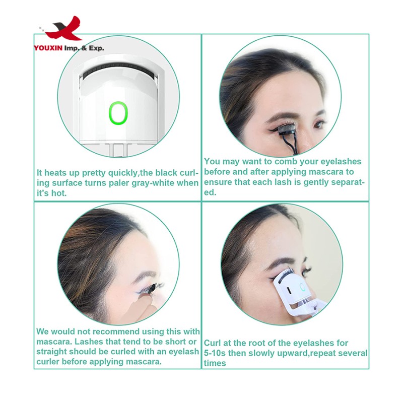 Eyelash Curler Factory - OEM Rechargeable Heated Perm Clip Makeup