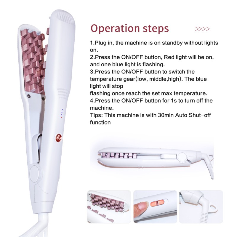 Ceramic Hair Iron Supplier - Bulk Professional PTC Heater Corn Perm