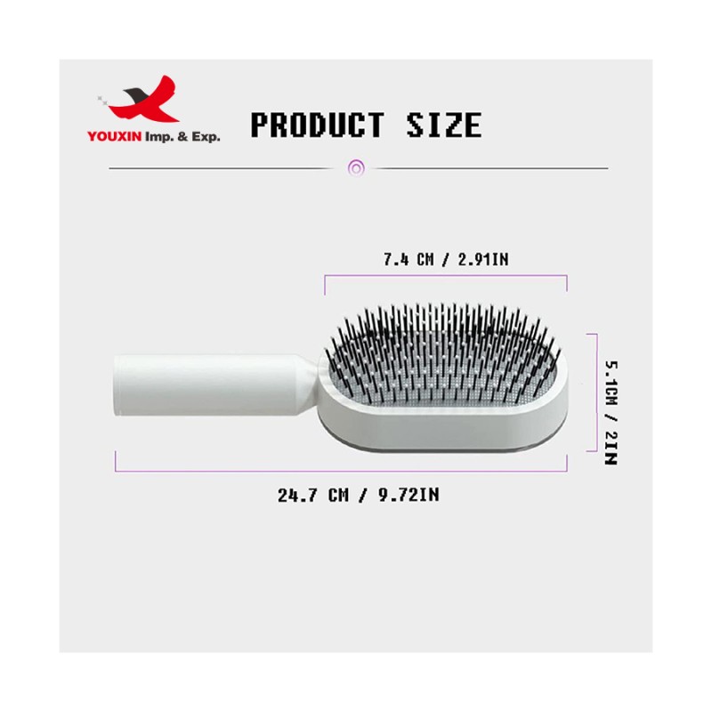 Airbag Comb Manufacturer - OEM 2022 Self Cleaning Hair Brush