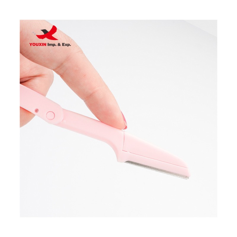 Eyebrow Razor Supplier - OEM 3 Pcs Foldable Stainless Steel